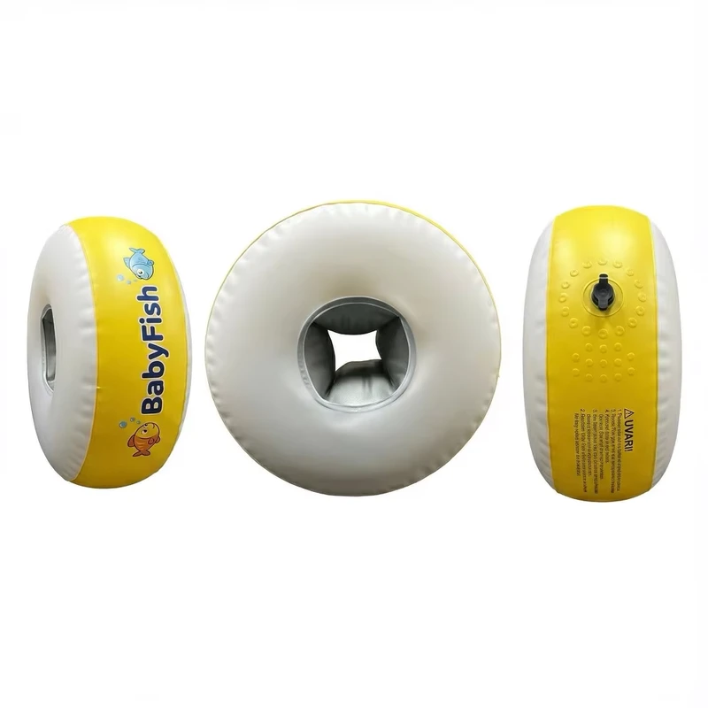 Brazaletes de Natación Inflables para Bebés de PVC, Esponja, Cómodos, Seguros, Flotantes, Soporte de Seguridad para Práctica Acuática