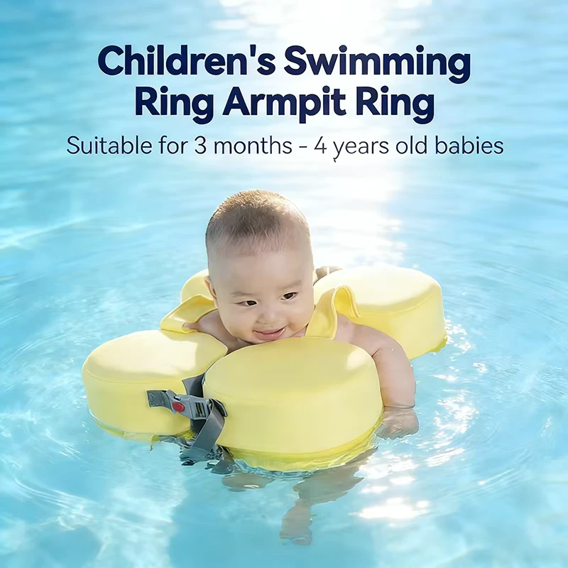 Bouées de natation pour bébé, enfant, sous les bras, en PVC, portables, non gonflables, pour piscine, 3-48 mois, avec doublure amovible étanche