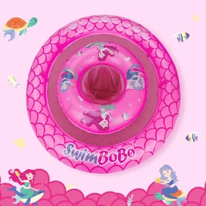 Baby Pool Floats Customization Environmental Protection PVC Cloth Floating Child Float Seat Inflatable Swim With Canopy