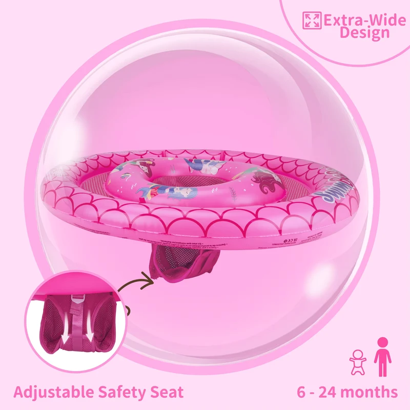 Flotteurs de piscine pour bébé, siège flottant en tissu PVC, gonflable avec auvent