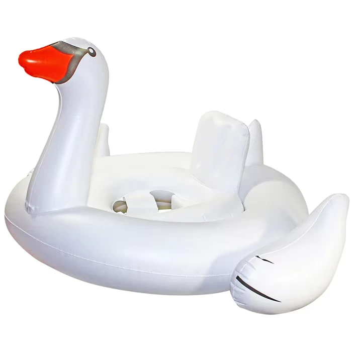 Đồ chơi bể bơi cho trẻ em hình động vật, phao bơi hình thiên nga trắng inflatable