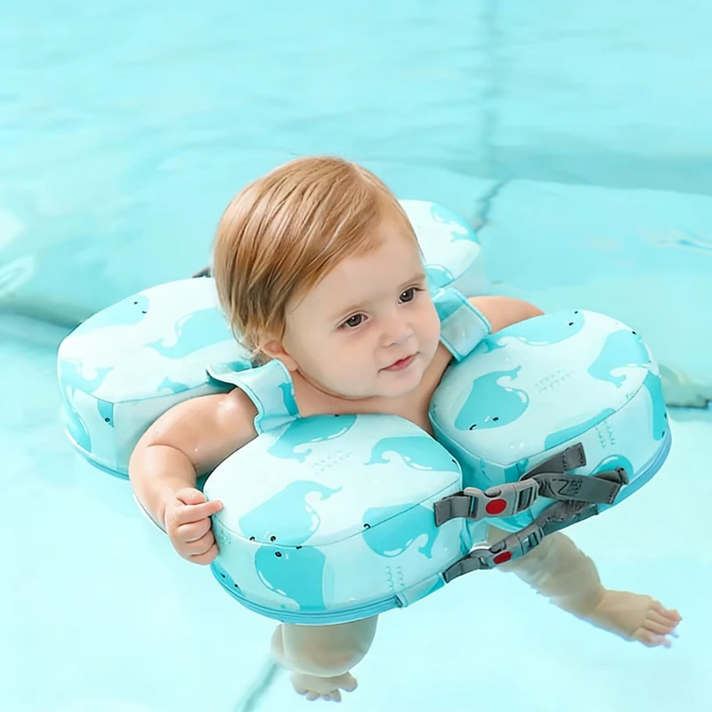 Anello da Nuoto per Bambini Non Gonfiabile Portatile Galleggiante per Piscina Materiale EPE Sicuro Anti Compressione del Collo Asciugatura Rapida Estate