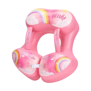 Baby Swimming Float Inflate Baby Pool Float Solid Arm Float with Anti Flip Over Design Double Safety Buckles
