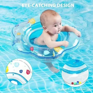 Baby Swimming Pants Style Inflatable Float Boat Fish Print Swimming Pool Accessories Children Swim Ring Toddler Floating Seat
