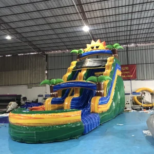 Gewerbliche aufblasbare Trockerrutsche Aufblasbare Nassen-Trockenslide Wasserrutsche