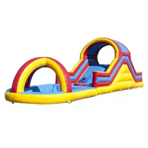 Backyard Inflatable Water Tub Run Slip Slide with Pool Splash Circle Sliding