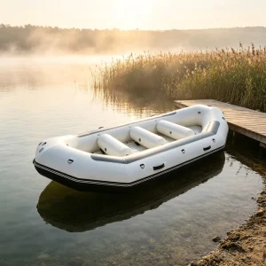 Balanced Floating PVC Inflatable Drifting Boat Multiple Length CE Dinghy 2-8 Person with Pump & Repair Tools Set
