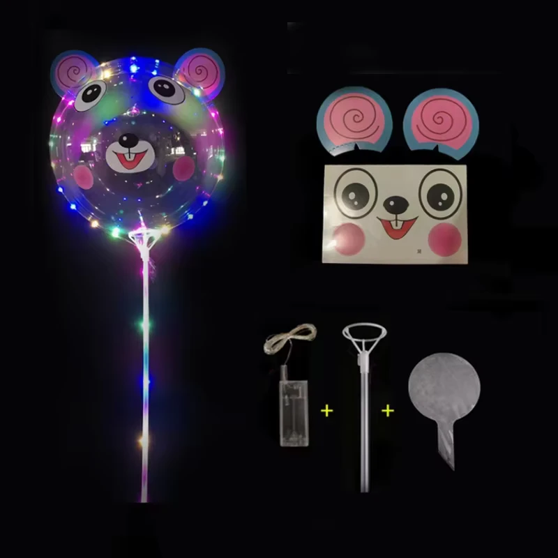 Ballonlicht Te Koop Transparante Decoratie Glow In Het Donker Feest Kerst Opblaasbare Helium Led Neon