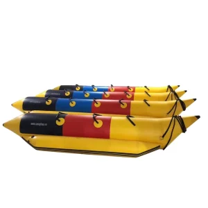 Banana Boat 4 Posti 460cm Flying Fish, Giochi d'Acqua Gonfiabili, Strutture di Divertimento Resistenti