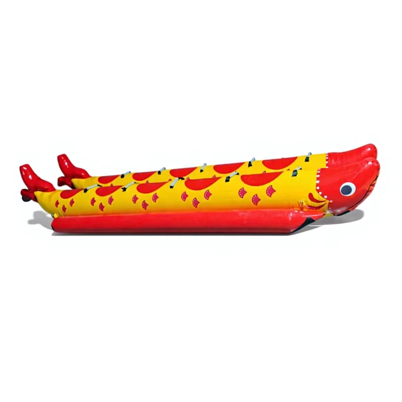 Barche Gonfiabili a Forma di Banana in PVC per Resort, Hotel, Giochi in Acqua con Capacità da 100-500kg