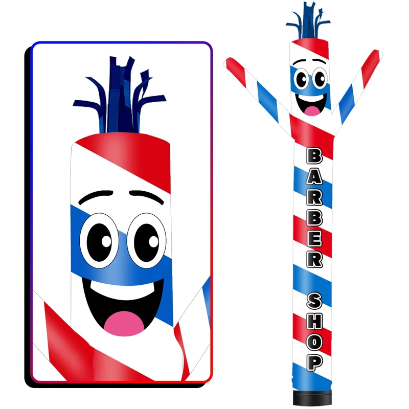 Barber Shop Inflatable Tube Man Waving Tube Puppet Guy for Outdoor Decoration Advertising Business Promotion With Blower
