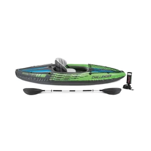 Barca Challenger K1 Gonflable Fishing Inflatable Raft Green Boat Sport Air Canoe Kayak