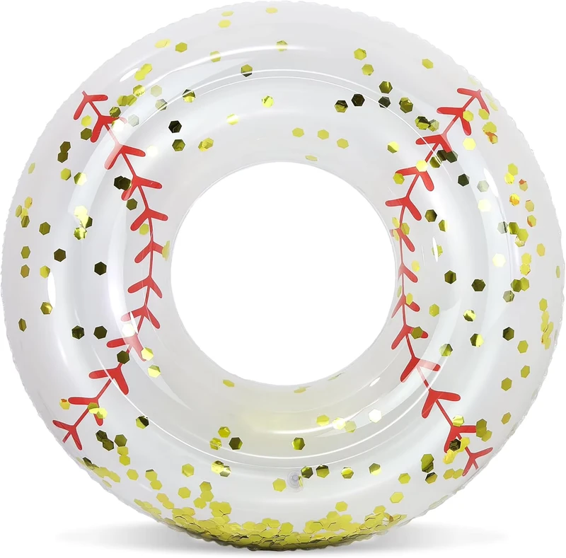 Flotador Inflable de Béisbol, Anillo de Natación Inflable, Tubo Inflable Resistente a UV para Niños y Adultos