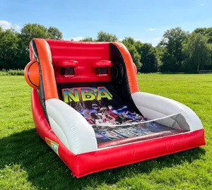 Jogo Inflável de Basquetebol, Jogos de Carnaval Infláveis, Jogo de Team Building Inflável