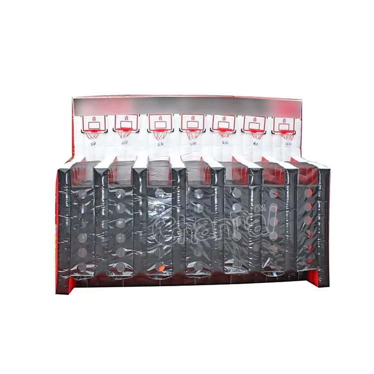 Trò chơi thể thao bắn bóng rổ, sân thể thao tương tác bơm hơi, trò chơi bắn bóng bơm hơi cho người lớn