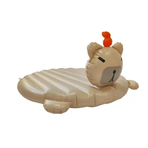 Flutuador Inflável Capybara para Piscina de Praia, Raft Pesado para Adultos e Crianças, Brinquedos Aquáticos
