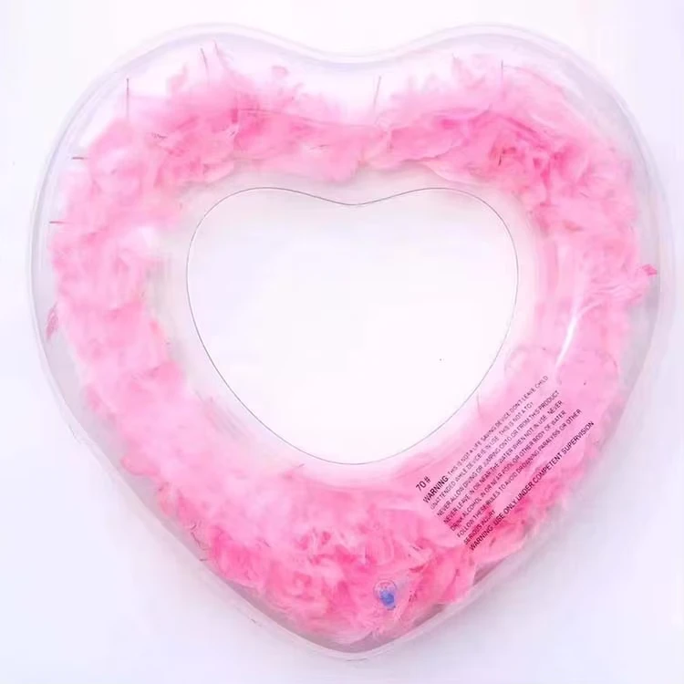 Flotador de Círculo de Natación de Playa, Inflable, PVC, Transparente, Círculo de Agua, Anillo de Natación