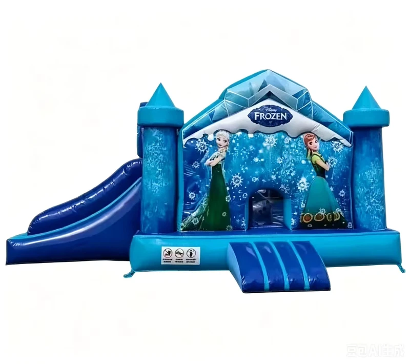 Schönes Aufblasbares Frozen Prinzessinnen-Schloss Aufblasbares Hüpfburg Aufblasbares Frozen Bouncy Castle mit Rutschen-Kombination