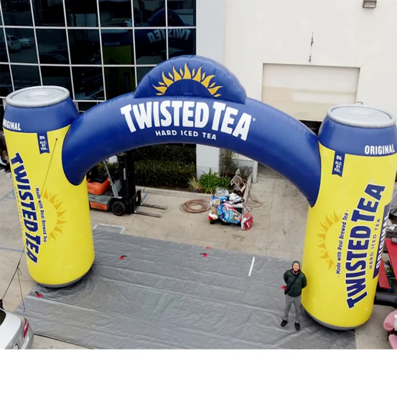Arco de Entrada Inflável para Festival de Cerveja Tamanho Personalizado Arco de Garrafa Inflável para Publicidade