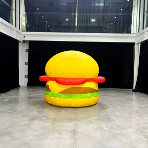 Bespoke Giant Inflatable Hamburger Inflatable Food Models With Factory Price for Burger Shop Advertising