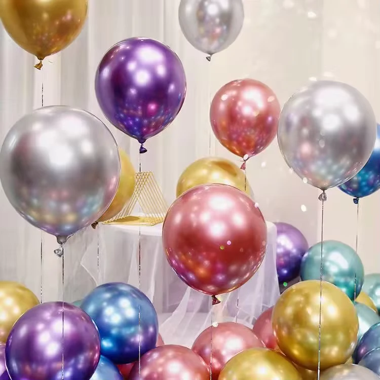 Decoraciones Navideñas Más Vendidas, Globo Redondo de Látex Inflable de Helio, Adornos para Fiestas de Navidad, Cumpleaños y Festivales
