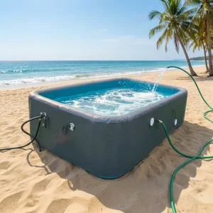 Best Selling New Style Popular Portable DWF + PVC Material Inflatable Rectangle Swimming Pool for Backyard Swimming Pool