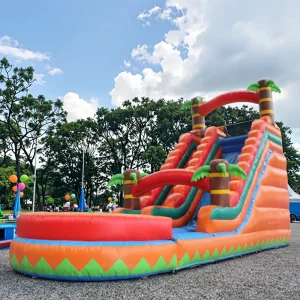 बिक्री में सर्वश्रेष्ठ inflatable जल स्लाइड वयस्कों के लिए कूदने के महल inflatable जल स्लाइड छोटे जल पार्क