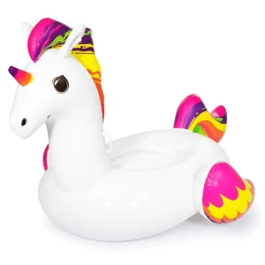 Bestway 41113 Sipersizes Unicorn Ride on Inflatable Pool Floats for Adults 2.24m X 1.64m