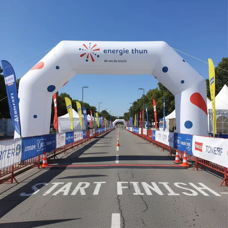 Bicycle Inflatable Start Line Arches 3 10m Inflatable Race Arch Occasions Diverse Shapes Arch for Versatility