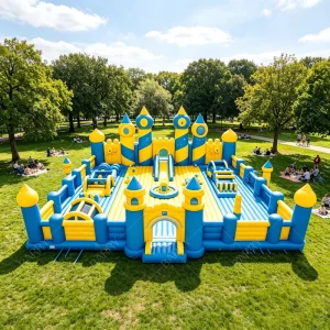 Big Bounce House Obstacle Courses Giant Theme Park Commercial Kids Indoor Playground Inflatable Balloon Playground