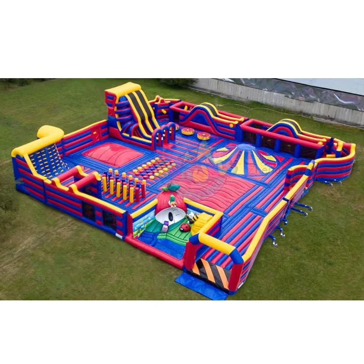 Parque Inflable Big Bounce, la Casa de Salto Más Grande del Mundo, Parque Temático Inflable para Adultos y Niños