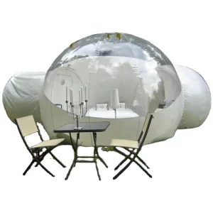 Big Clear Top Outdoor Inflatable Bubble Tent House Campaign Dome Bedroom Toilet for Camping Transparent Hotel Glamping