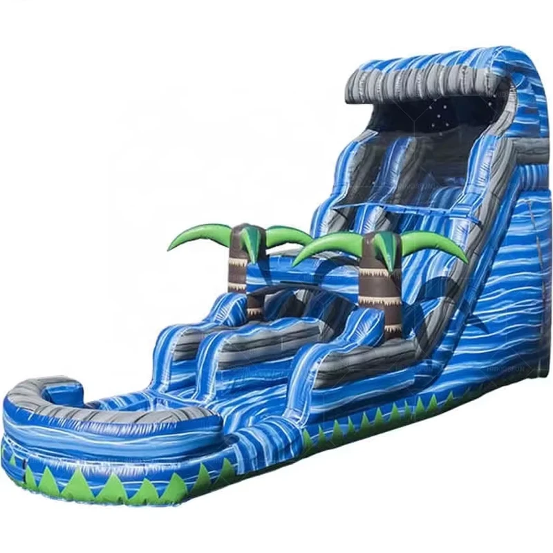Big Inflatable Water Slides Outdoor Inflatable Playground Water Slide PVC Inflatable Jumping Slide