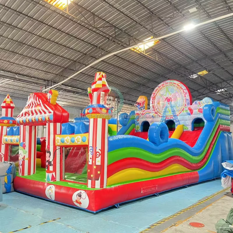 เมืองสนุกเป่าลมสำหรับเด็กใหญ่, คอมโบ, สนามเด็กเล่นเชิงพาณิชย์, กระโดดเป่าลมพร้อมสไลด์, เกมอุปสรรค