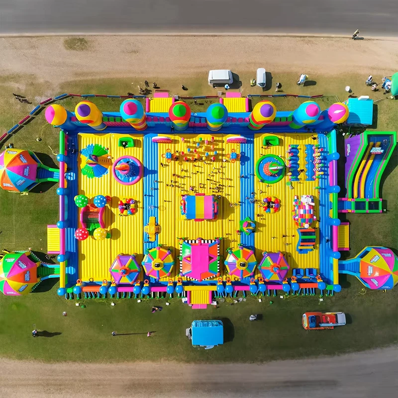 Taman Tema Inflatable Komersial Besar, Taman Bounce Udara Besar