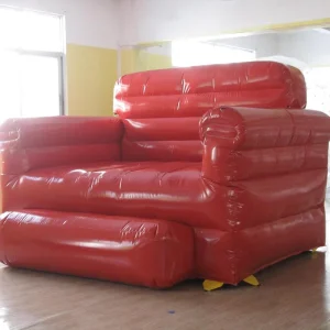 Đồ nội thất bóng bay khổng lồ màu đỏ lớn bơm hơi bằng PVC Nylon, in lụa chống thấm nước cho sự kiện ngoài trời