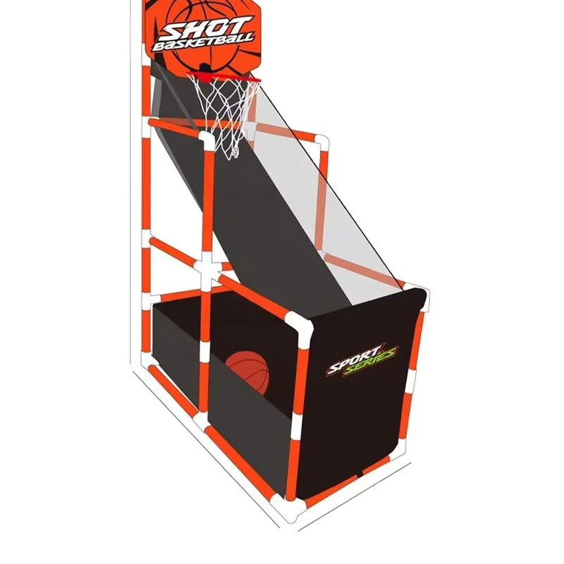Máquina de Lançamento de Basquetebol de Grande Tamanho - Conjunto de Jogo de Prática de Lançamento de Basquetebol