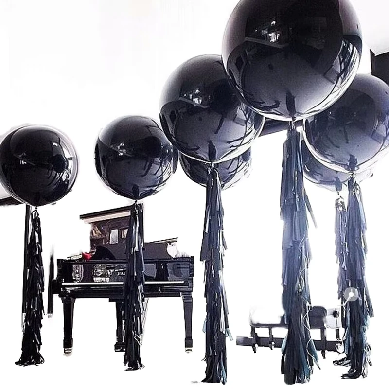 Globo de látex gigante de 36" de gran tamaño, para bodas y fiestas, azul, negro, rojo, verde, blanco, transparente, redondo, globo de helio