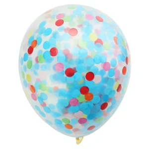 Birthday Baby Shower Boy Decoration 12 Inch Blue Color Paper Confetti Balloons