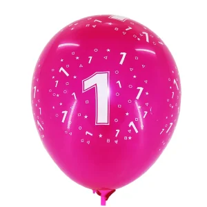 Birthday Party Decoration Baby Shower Number 1 Full Printing Latex Balloons
