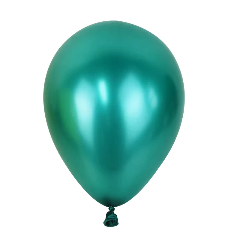 Birthday Party Supplies 7 Inch 1.2g Green Pearl Color Latex Metallic Balloons