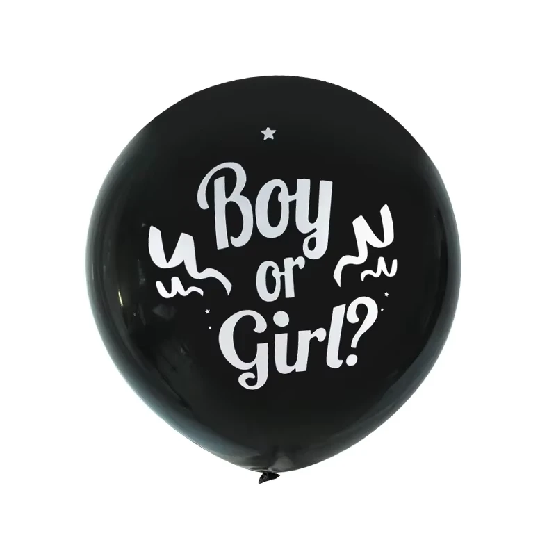 Zwarte Ronde Latex Bruiloft Decoratie Helium Grote Reusachtige Verjaardagsfeest Decoratie Opblaasbare Ballon