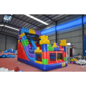 Block Inflatable Bouncy Bouncer Inflatable Dry Slide Bouncy Castle Outdoor Commercial Inflatable Slides for Kids