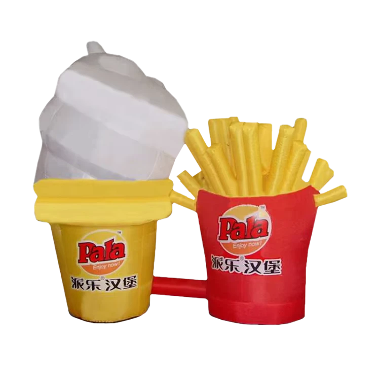 Nhân vật quảng cáo bơm hơi, người nhảy tự do, thiết kế cổng chào bơm hơi, bóng bay tent kem