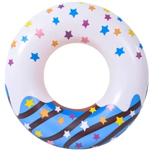 Blow Up Eco Friendly PVC Donut Swimming Ring Inflatable Pool Float