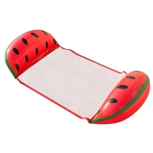 Flutuador Inflável em Forma de Melancia, Rede Flutuante de Água