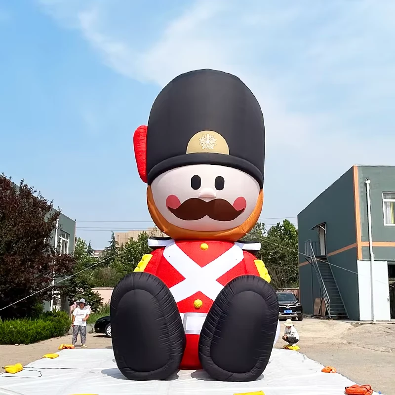 Karakter Kartun Tiup Oxford Cloth, Maskot Kustom Raksasa, Nutcracker Kartun Tiup