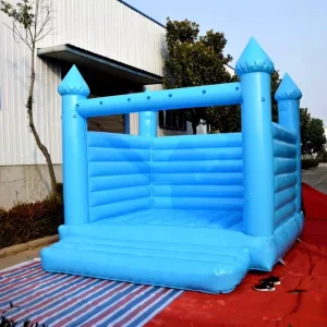 Blue Bounce House Commercial Grade 100% PVC Portable Bouncy Castle LM 009 for Wedding Birthday Parties