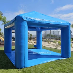 Tienda Inflable de Nebulización Azul 13'x13', Tienda Inflable Comercial de PVC para Publicidad Exterior en Eventos y Fiestas