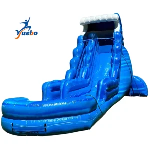 Blue Inflatable Slides Trampoline 40.inflatable Adult Water Slide Parts Inflatable Slide with Pool for Children